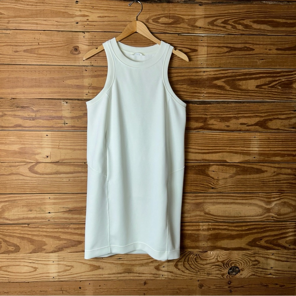 lululemon athletica Cream Sleeveless Crewneck Dress